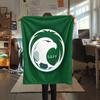 1PC Saudi Arabia National Football Team Patterned Flannel Blanket Suitable For All Seasons for Home Decor Warmth and Comfort Gifts Holiday Present
