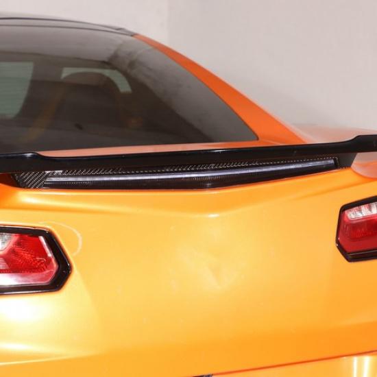 Soft Carbon Fiber Rear Brake Light Decorate Trim Strip For Corvette C7 2014-