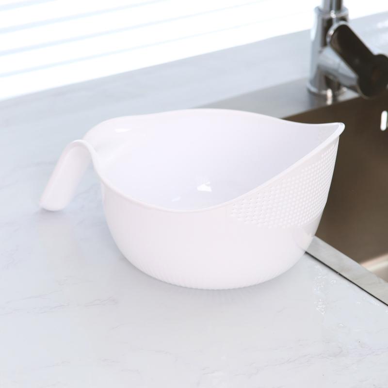 2 Stück Küchenreiswäscher Reiswaschsieb Haushalt Kunststoff Abtropfkorb Gemüsewaschkorb Multifunktion