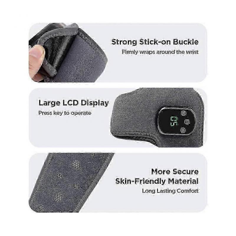 2X Emsense Foot Massager Wireless Portable Triple Method 3 Vibration Mode Heated Ankle Wrap for Home Office Travel