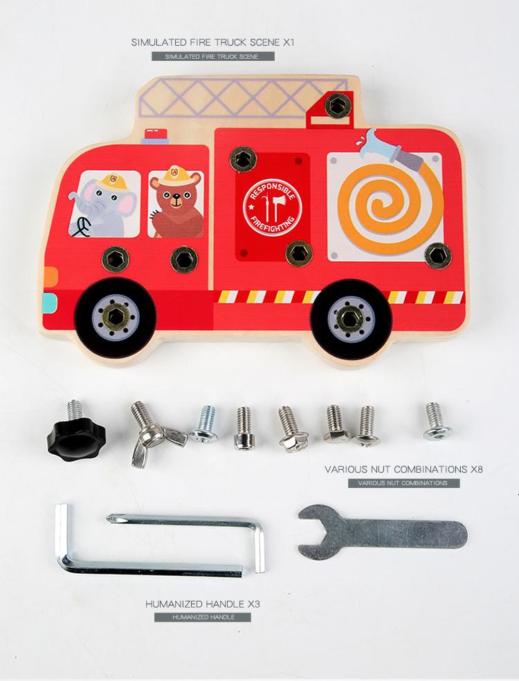 Montessori Screw Driver Board Educational Sensory Toy Preschool Wooden Toy Wooden Educational Toy for Toddler Skill Learning Toy