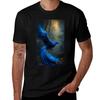 Beautiful Blue Bird In Flight TShirt High Elasticity Sports TShirt