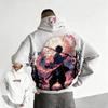 Demon Slayer Men's Hoodie Sweatshirt Kamado Tanjirou Anime Sleeve Casual Fashion Loose Hoodies Fashion Oversized Unisex Streetwear