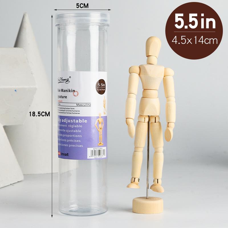 12-Inch Flexible Wooden Mannequin Model for Art Drawing