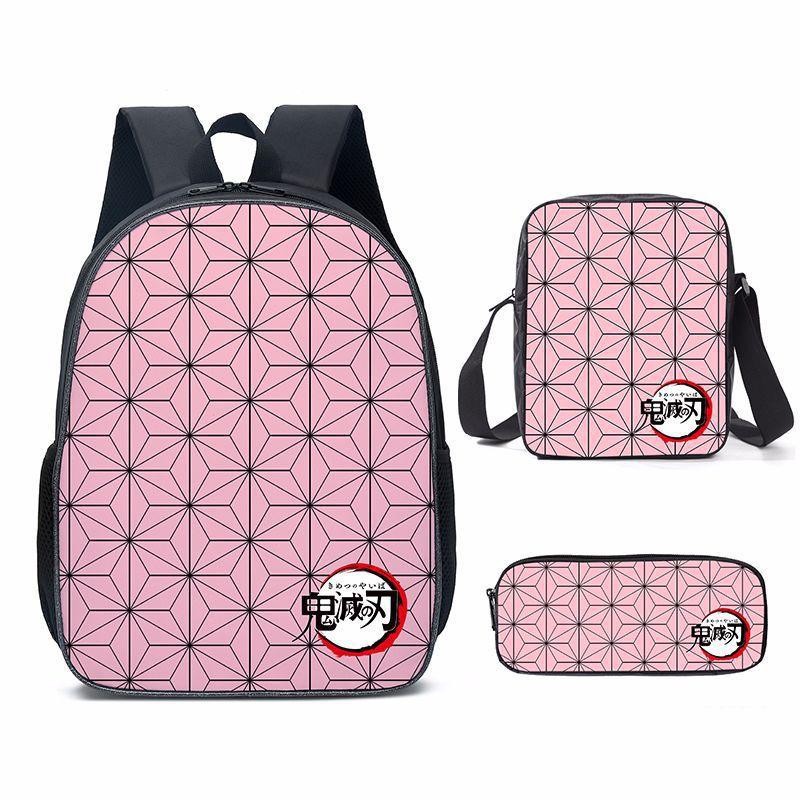 New Cartoon Super Moon Blade Three Piece Backpack Set for Primary and Secondary School Students