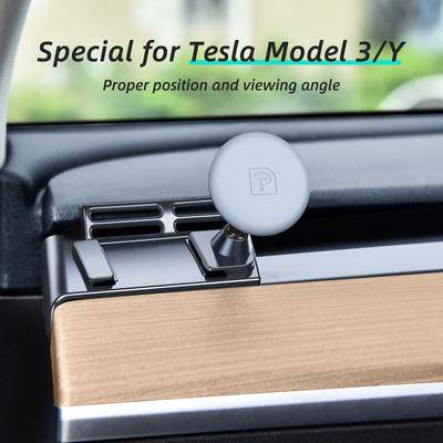 Hipacool for Tesla Model 3/Y Car Cell Phone Magnetic Holder For iPhone Xiaomi Samsung Support GPS Fixed Phone Stand In Car