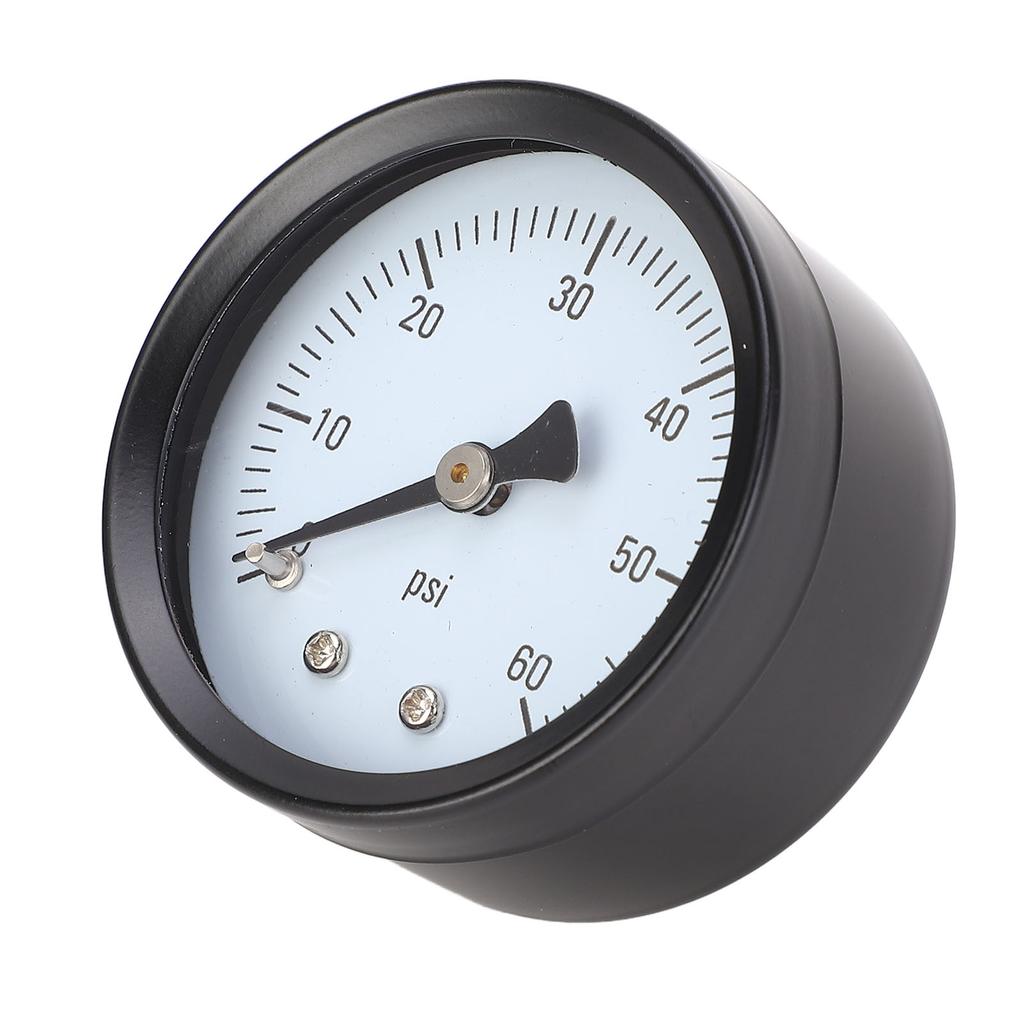 Pressure Gauge 0?60 PSI 14in NPT 2in Dial Clear Display Stainless Iron Axial Pressure Gauge for