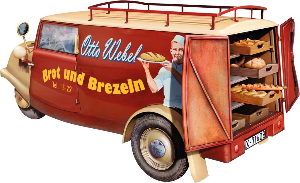 Miniart Tempo A400 Liefer Wagen Bakery Van Plastic Model MA38066 1/35