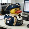 Durable Duck Sculpture American Independence 250th Anniversary Figurine Patriotic Resin Veteran Saluting Figure Statue for 4th of July Day Celebration