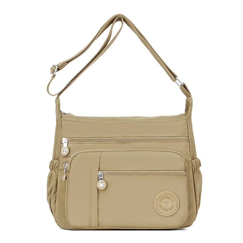 Women's Waterproof Nylon Single Shoulder Crossbody Bag - Casual Fashion, Simple Mom Shopping Bag