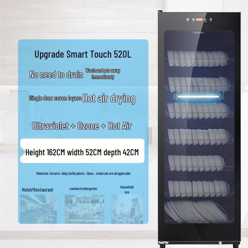Large Capacity Vertical Double Door Disinfection Cabinet for Tableware