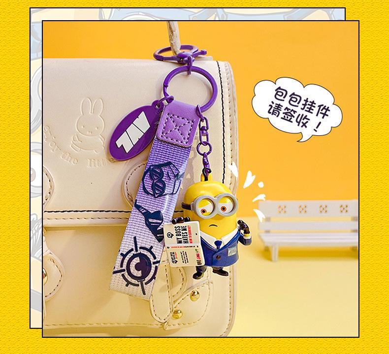 Minions Agent Keychain Pendant - Cute Couple Charm & Small Gift