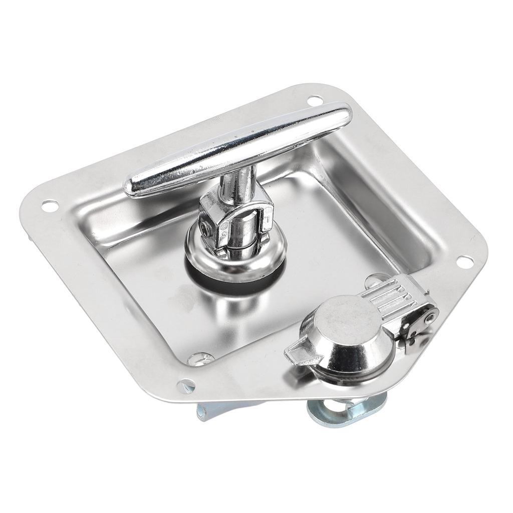 T-Griff-Verriegelung mit Schlüsseln, Klappgriff, Edelstahl-Werkzeugkastenschloss für den privaten und gewerblichen Gebrauch