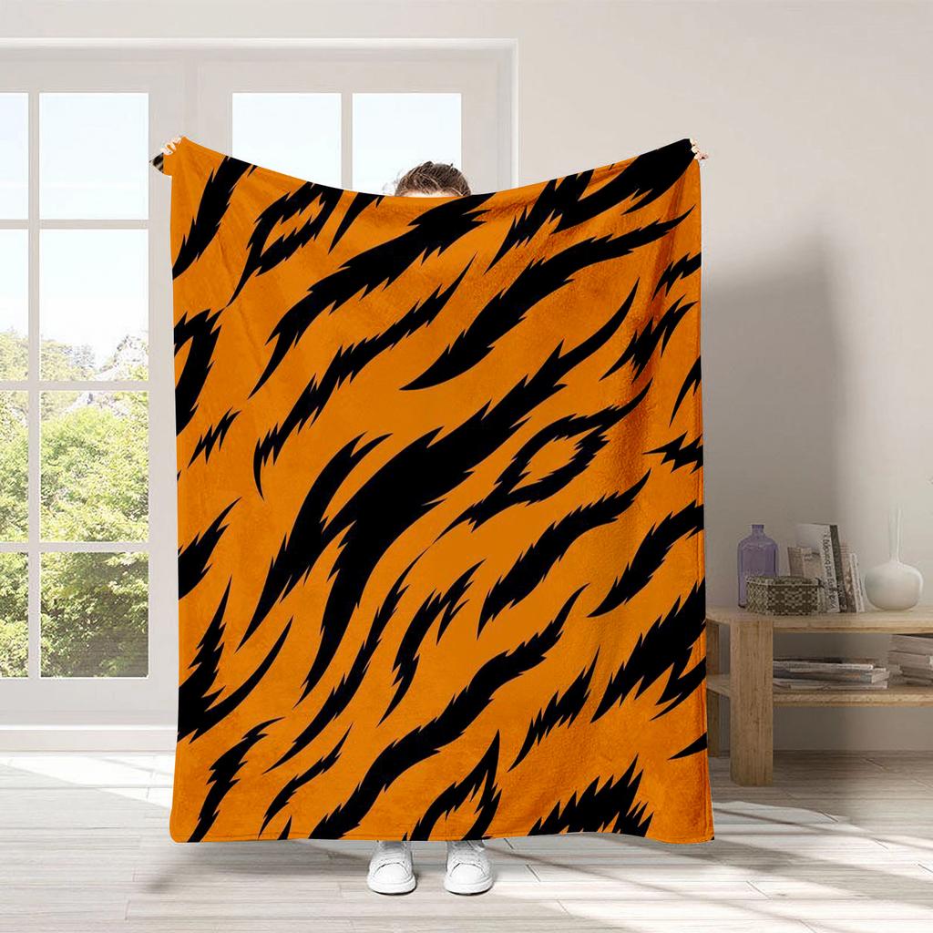 texture of animal fur Printed Blanket for Sofa Bed Travel Camping Living Room Office Conditioning Blanket for All Seasons Gifts