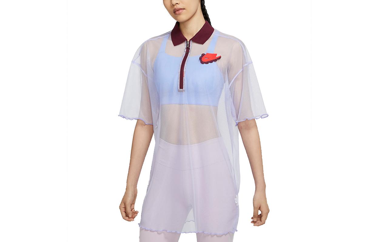 Nike Short Sleeved Dress Women s Light Purple DD4526-580 M