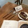 Simplicity Stainless Steel Spoon Fork Knife Wood Grain Portable Cutlery Set Thickened Western Tableware Steak Knife