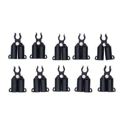 10PCS Lightweight Plant Stake Connector Black Plant Support Connector  Home Garden