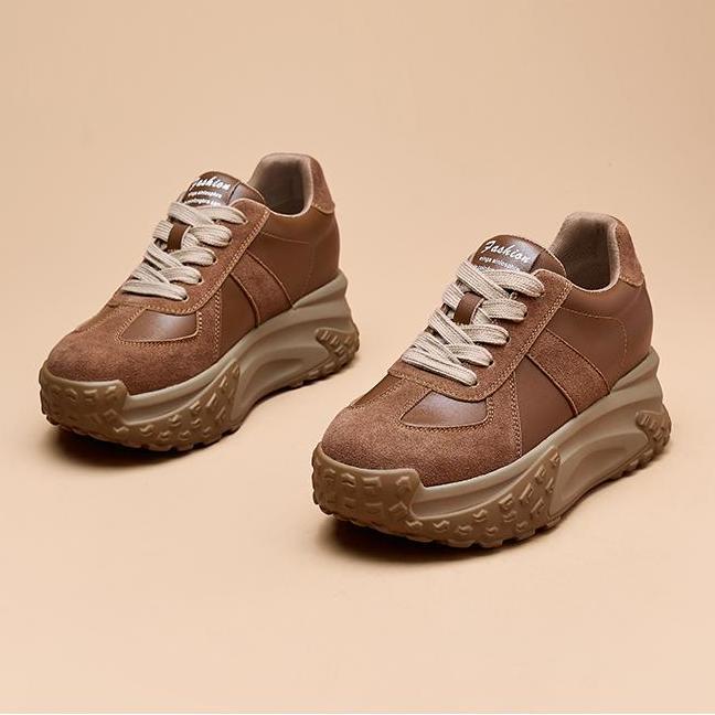 Fashion High on Platform Sneakers Shoes for Women Red Round Toe Woman Footwear Spring Autumn 2025 New Quality Stylish Y2k Fashion Sale