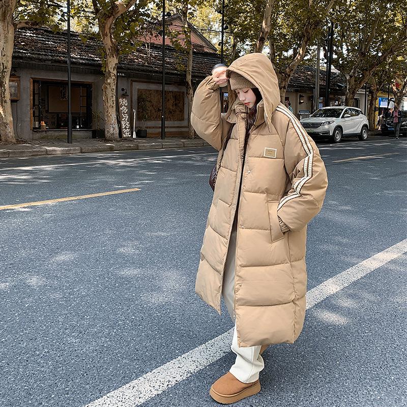 

Женская демисезонная куртка средней длины, новая зимняя модель 2025 года, свободная и утепленная, модная куртка на хлопковой подкладке 2XL хаки