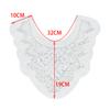 White Beaded Sequined Placket Front Collar Accessories Three-Dimensional Lace Flower Collar Decorative Neckline Source