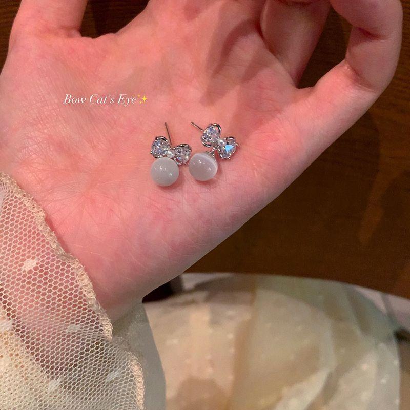 

Доступная роскошь Опал Женский Самый продаваемый без проколотых ушей Банты Pair of 925 tremella needles