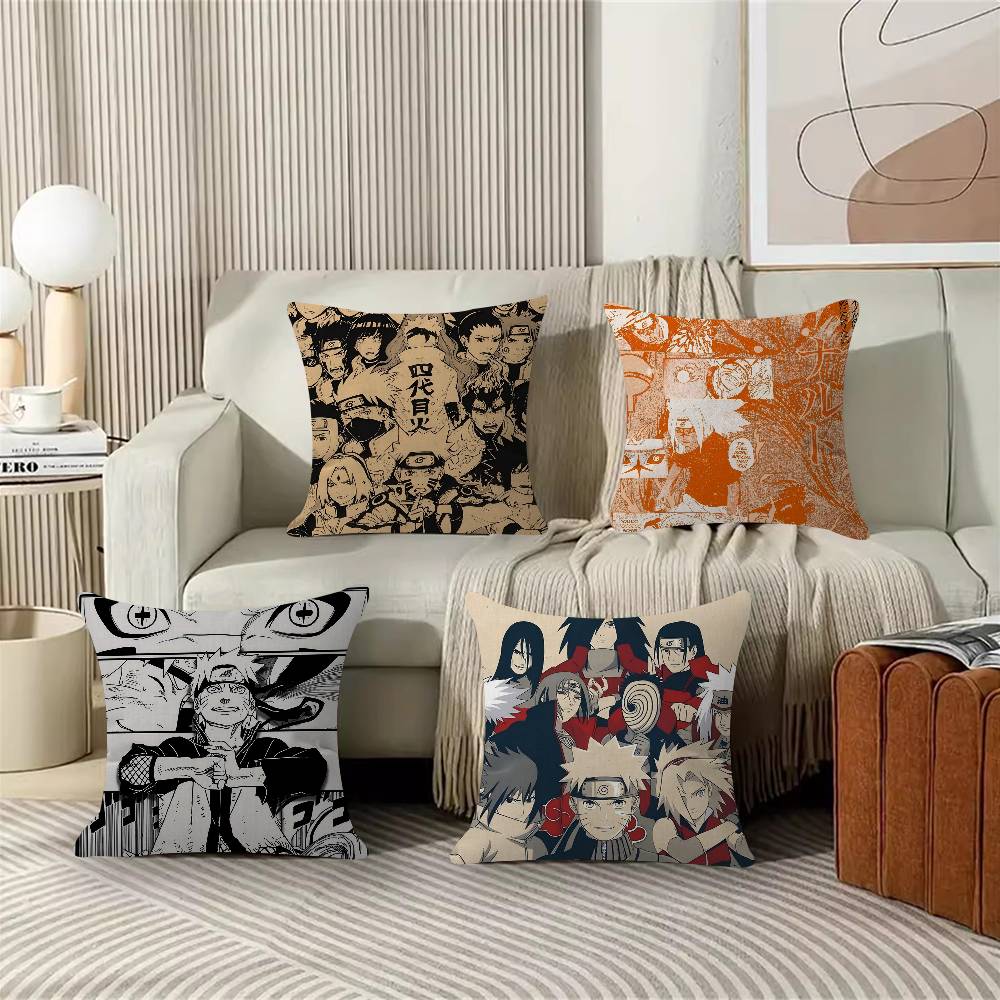 Anime Nnarutoss Pillow Cushion Cover Pillowcase Living Room Sofa Home Decor Customized