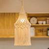 Modern Hanging Macrame Lamp chimney Hand-woven Pendant Light Cover Lamp Shade Home Decor Lamp Cover