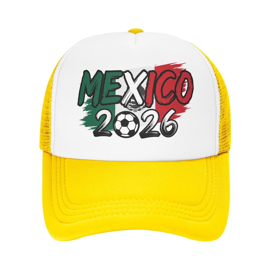 Mexico Football Match Mesh Baseball Cap Unisex Casual Sun Hats Usa Canada Mexico Soccer Hats Adjustable Summer Trucker Hats
