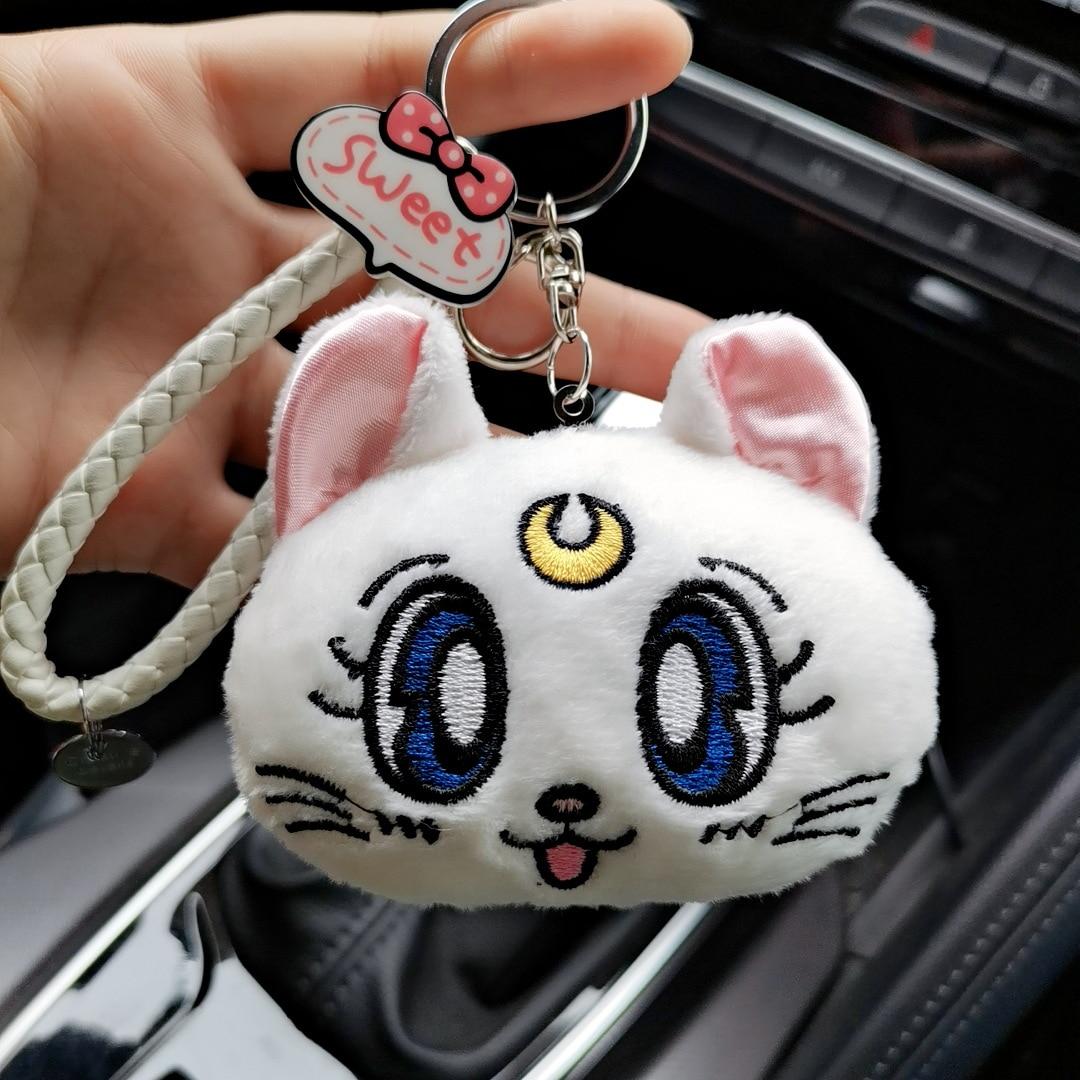 

Подушка на подголовник автомобиля с героями мультфильмов, милая подушка для автомобиля Luna Cat с головой, плюшевая подушка для шеи, подушка для подголовника автокресла, Kawaii, автомобильные аксессуары для девочек 18