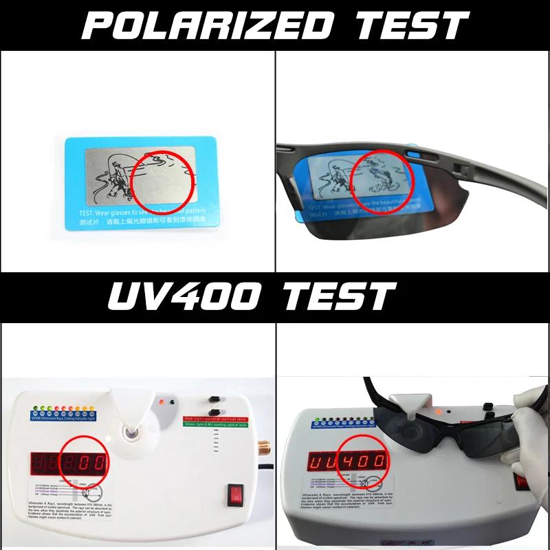 Occhiali da Sole Polarizzati Sportivi Ultraleggeri alla Moda per Uomo Occhiali da Sole da Guida Maschili Anti-UV Occhiali da Esterno Oculos De Sol Masculino