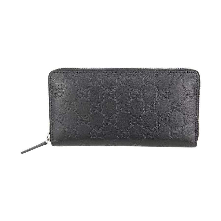 GUCCI Leather Wallet Medium Men's Black 244994-A0V1R-1000