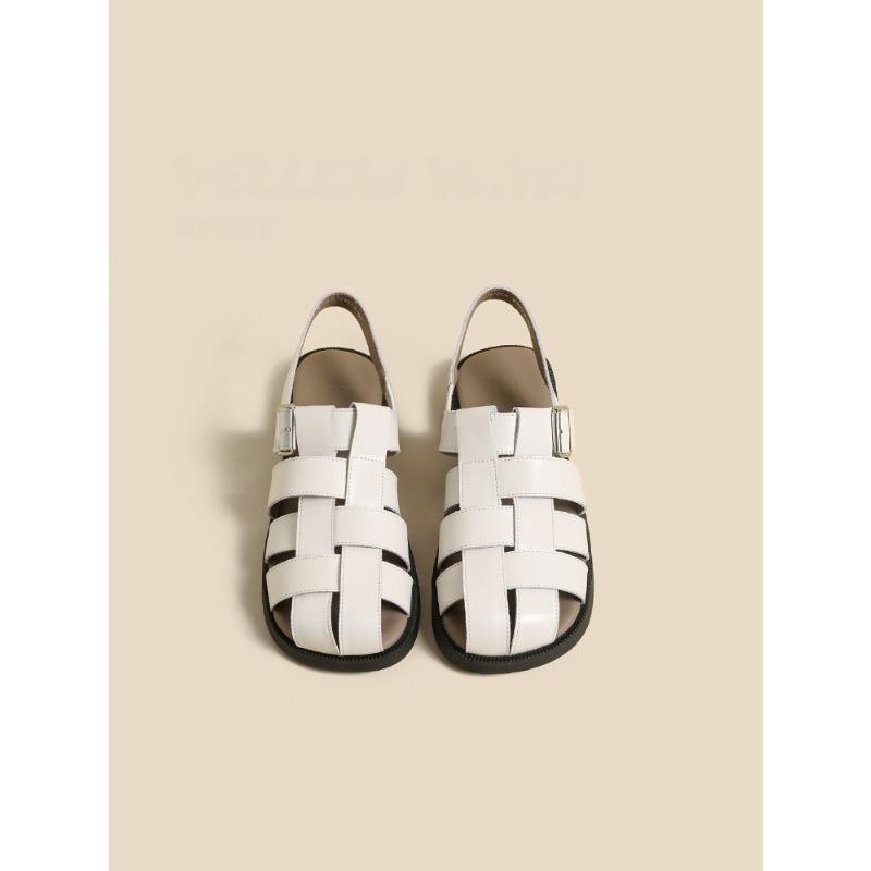 New Retro Women's Flat Shoes, Round-toed Sandals, Soft Soles