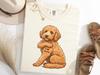 Goldendoodle I Love Mom Shirt, Funny Goldendoodle Mothers Day Tattoo Tee, Dog Lover Gift