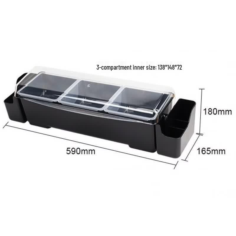 Commercial Bar Multi-Compartment Fruit Box