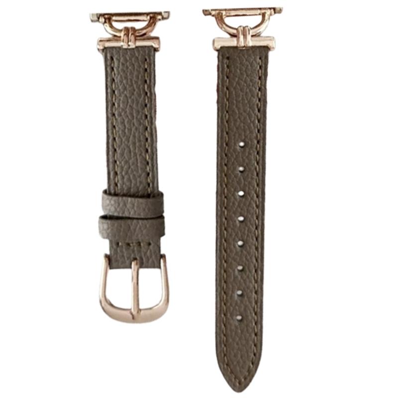 

Elegant Lychee Texture Leather Band 18mm with Metal Buckle Fashionable 18mm Smartwatch Bands Suitable for Smartwatches