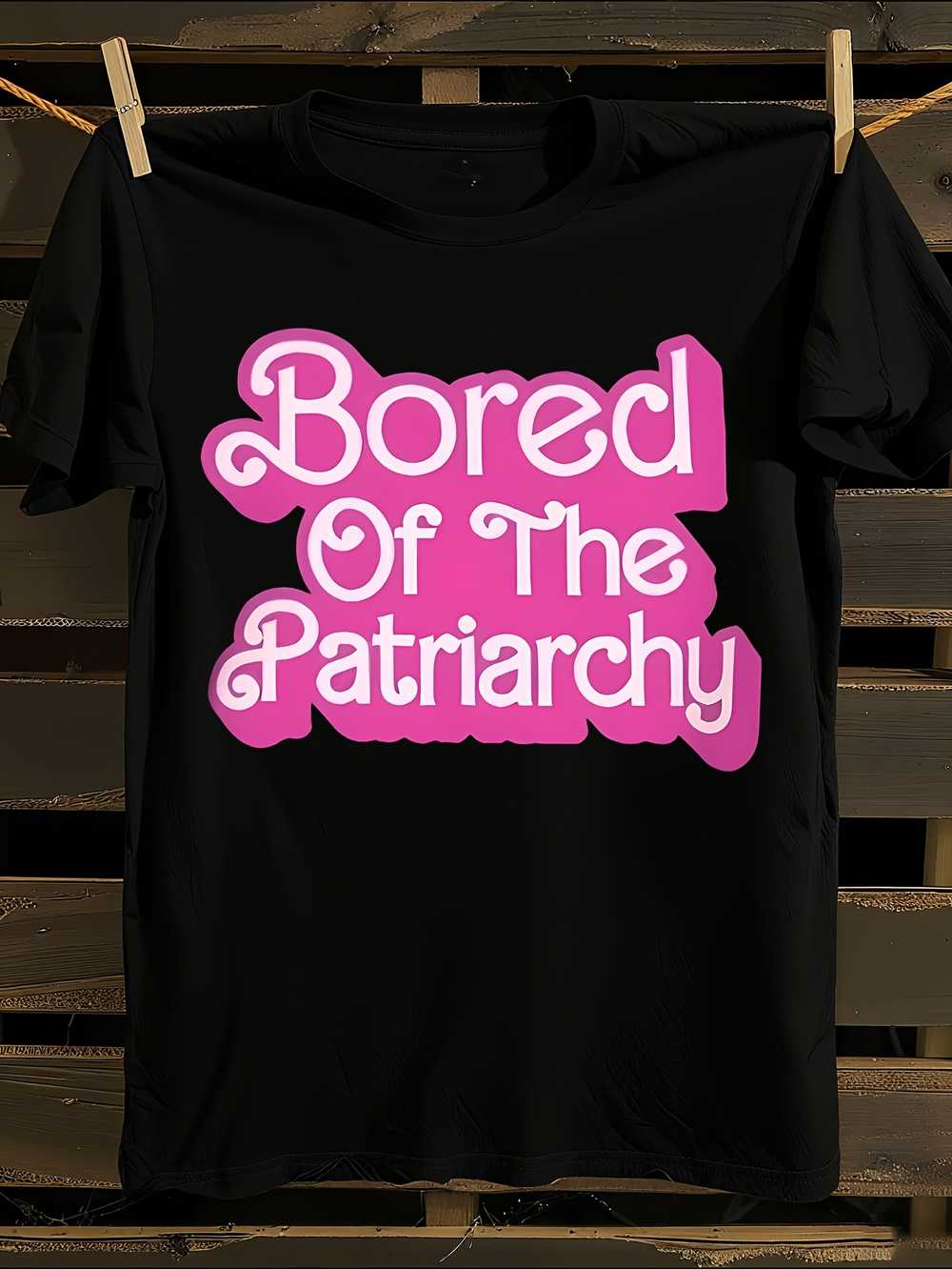 Bored Of The Patriarchy Funny Slogan T-Shirt XXL