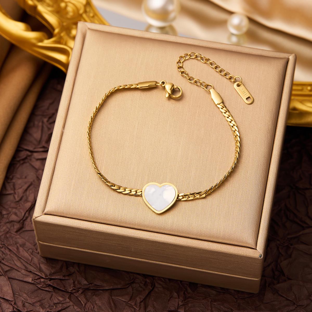 

Новый модный браслет из титановой стали с невыцветающим покрытием для женщин - Универсальные тренды европейского стиля