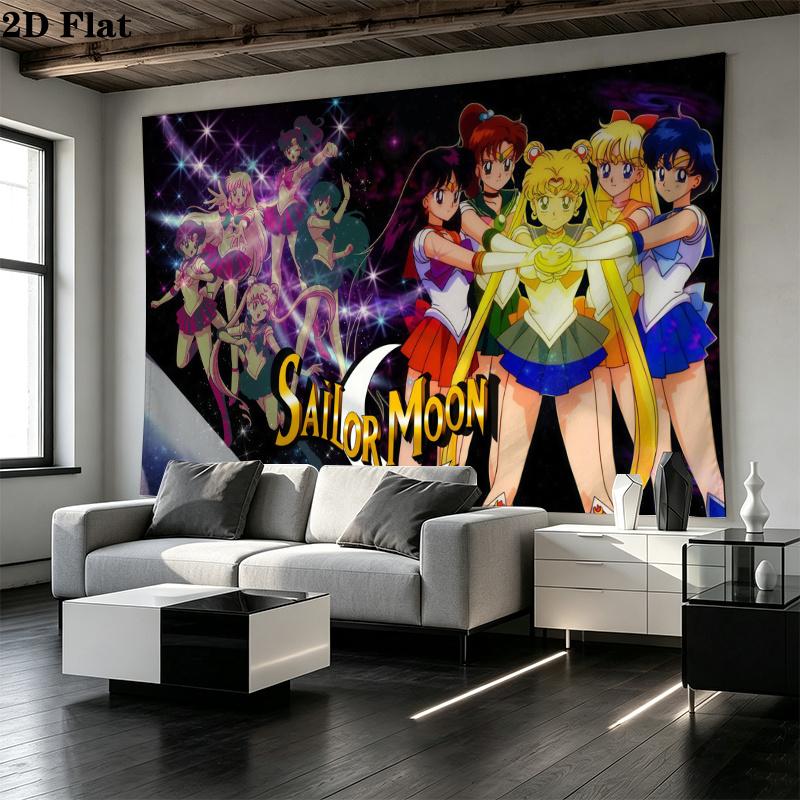 Magic Saylor Girls Wall Tapestry Aesthetic Wall Hanging Printed Fabric Blanket Decorative Tapestries for Bedroom Living Room Home Decor