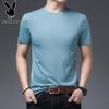 PLAYBOY Men's Silk Blend Short Sleeve Round Neck T-Shirt