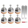 6pcs Cutting Machine Base Rubber Foot Pad Anti Slip Shock-absorbing Fixed Protective Granular Ball Cutting Machine Foot Pads