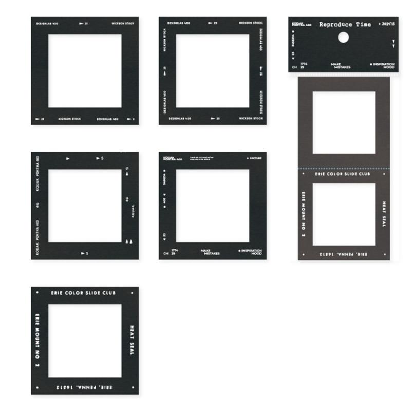 20 Листов Декоративная Наклейка Рамка Наклейка Клейкая Наклейка Фоторамка Пленочная Наклейка для Воспроизведения Времени