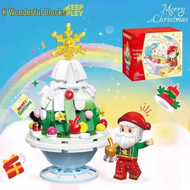 Strawberry Chocolate Cake Christmas Building Blocks Ornament - Enlightenment Series (29806)