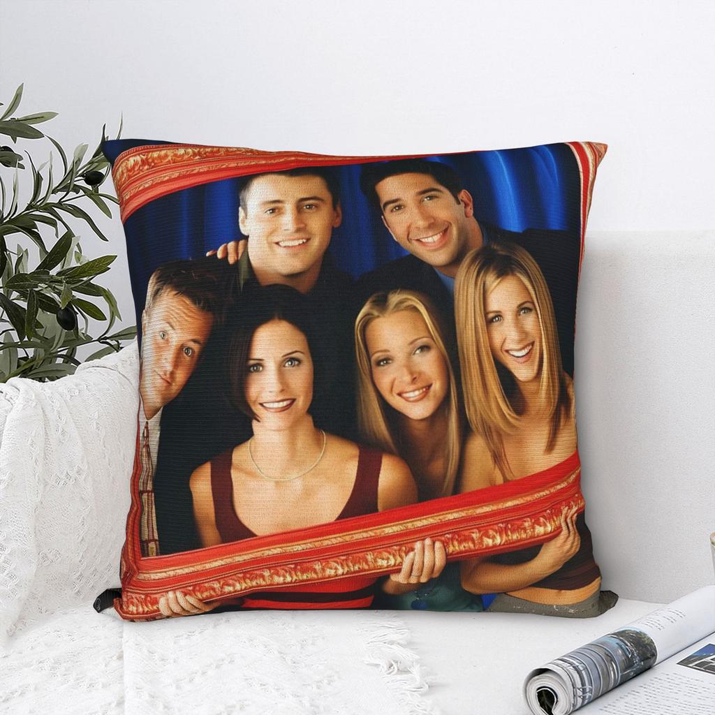 Friends TV Show Pillow Case  Comfy Pillow Cover For Office Car Home Decor Retro Trendy Pillowcases