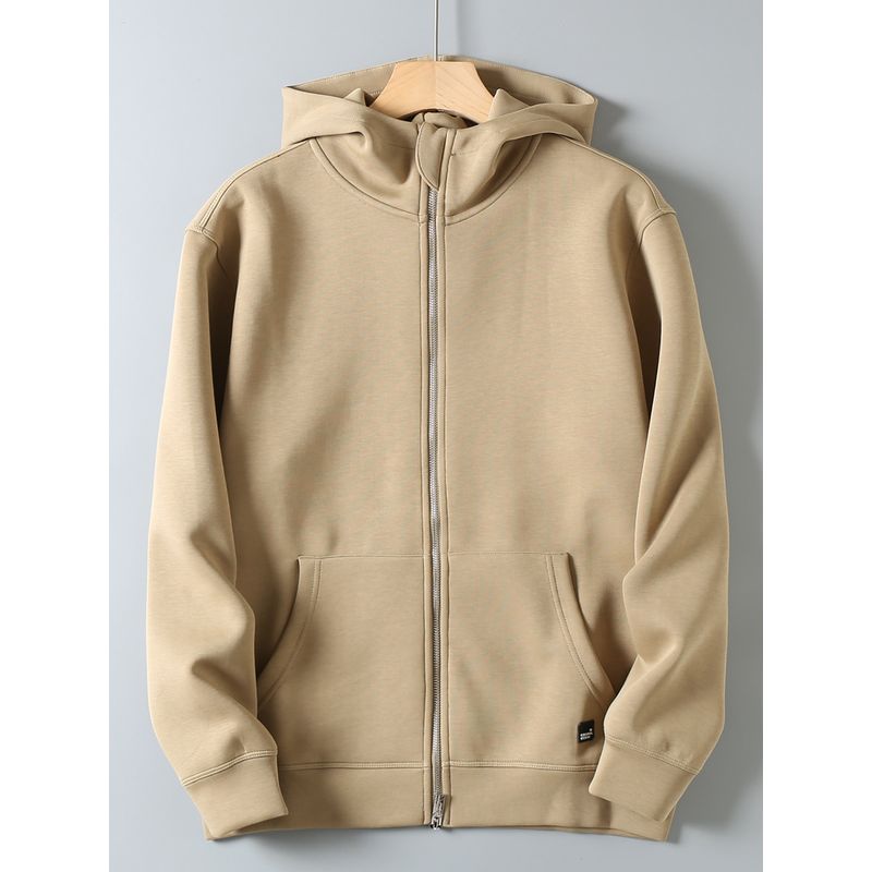 Original Export Designer Line Heavyweight Couple's Style Autumn Unisex High-End Basic Versatile Cardigan Sweatshirt Jacket