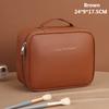 PU Large Capacity Women Tote Makeup Bag Portable Travel Organizer Tolietry Cosmetic Storage Bag Ladies Double Layer Pouch