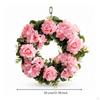 Rose Wreath with Hydrangeas Looking Realistic for Front Door, Wedding, Mantel