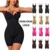 Seamless Crotchless Shapewear Bodysuit Tummy Control Butt Lifting Zipper Closure