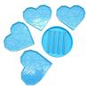 Coaster Resin Moulds,Silicone Coaster Storage Self Mould Heart Silicone Moulds