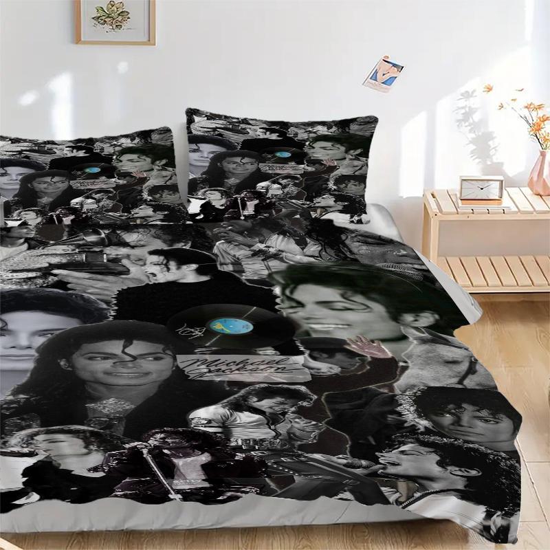 3Pcs Michael Jackson'S Legacy Bedding Sets For All Sizes New 3D Printed Bed Cover Comforter Duvet Cover Pillowcase Bedroom Decoration
