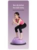 Wave Speed Balance Ball: Children's Half-Round Sensory Bouncing Ball for Yoga, Foot-Pedaled Burpees, and Home Fitness.